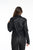 Chaqueta negra cuello amplio DW196