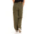 Pantalón verde ancho cargo DW175