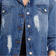 Chaqueta jean oversized oscura DW129