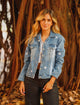 Chaqueta azul estrellas y taches DW160